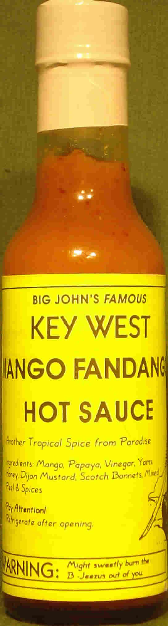 Big Johns Mango Fandango Hot Sauce