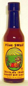 Toad Sweat Chocolate OrangeBR Dessert Hot Sauce