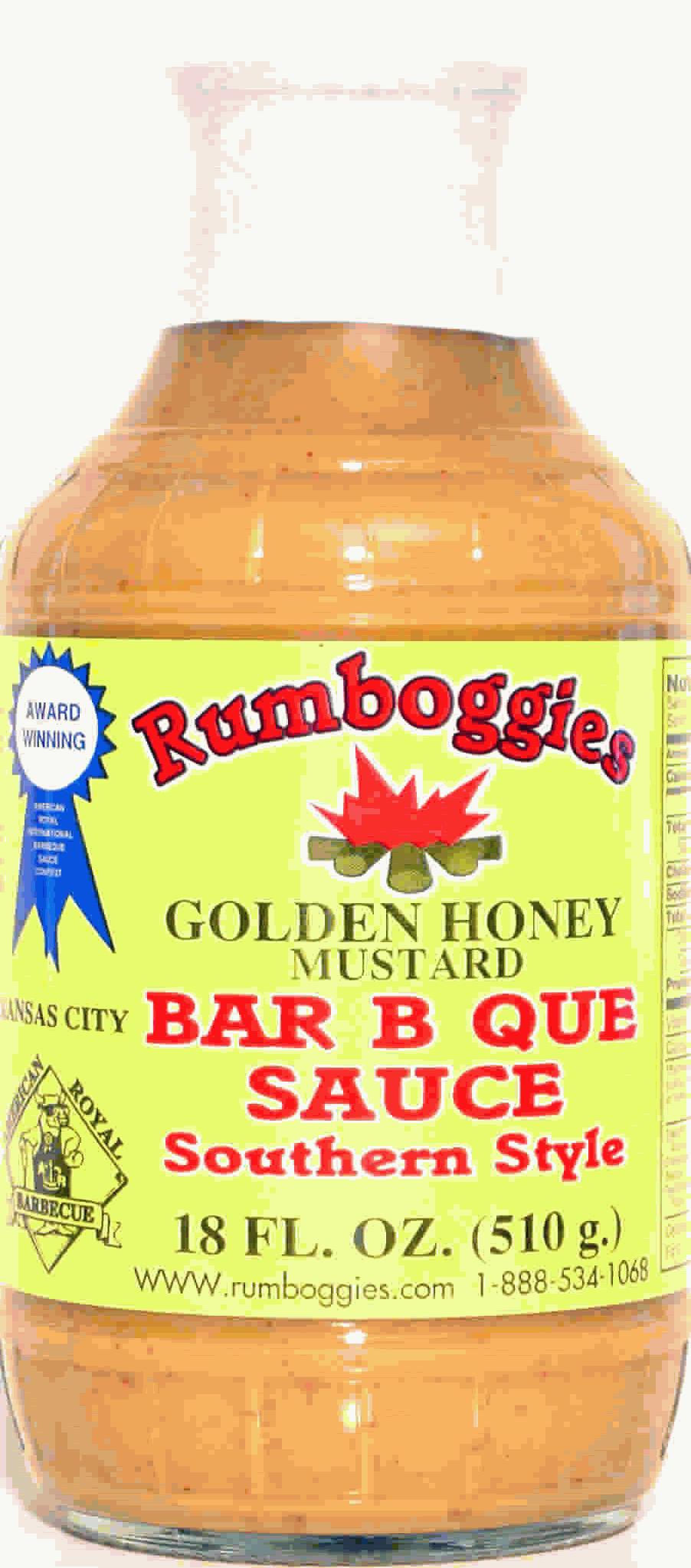 Rumboggies Golden Honey Mustard  Bar B Que Sauce