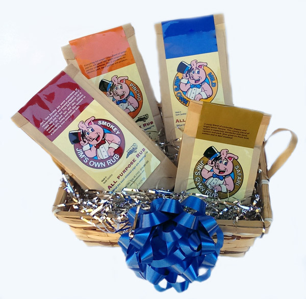 Jim's Own BBQ Rub Sampler Gift Basket