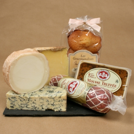 Gourmet French cheese & charcuterie gift